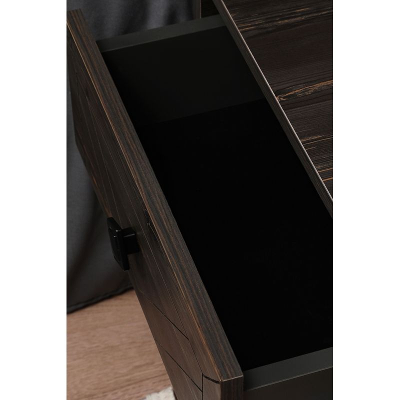 Casa si Gradina - Mobilier - Comode si corpuri - Noptiere - Noptiera, Hanah Home, pal melaminat, maro inchis, 50x40x55 cm, 854KLN3312 - Infinity.ro