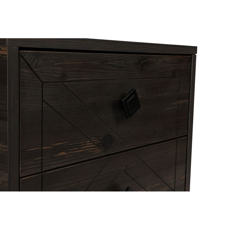 Casa si Gradina - Mobilier - Comode si corpuri - Noptiere - Noptiera, Hanah Home, pal melaminat, maro inchis, 50x40x55 cm, 854KLN3312 - Infinity.ro