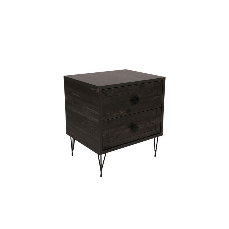 Casa si Gradina - Mobilier - Comode si corpuri - Noptiere - Noptiera, Hanah Home, pal melaminat, maro inchis, 50x40x55 cm, 854KLN3312 - Infinity.ro