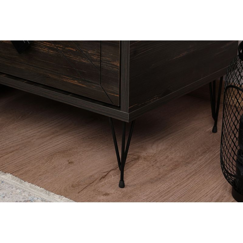 Casa si Gradina - Mobilier - Comode si corpuri - Noptiere - Noptiera, Hanah Home, pal melaminat, maro inchis, 50x40x55 cm, 854KLN3312 - Infinity.ro