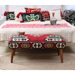 Casa si Gradina - Mobilier - Scaune si fotolii - Tabureti - Taburet, Atelier Del Sofa, bumbac si poliester, multicolor, 91x46x42 cm - Infinity.ro