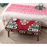 Casa si Gradina - Mobilier - Scaune si fotolii - Tabureti - Taburet, Atelier Del Sofa, bumbac si poliester, multicolor, 91x46x42 cm - Infinity.ro