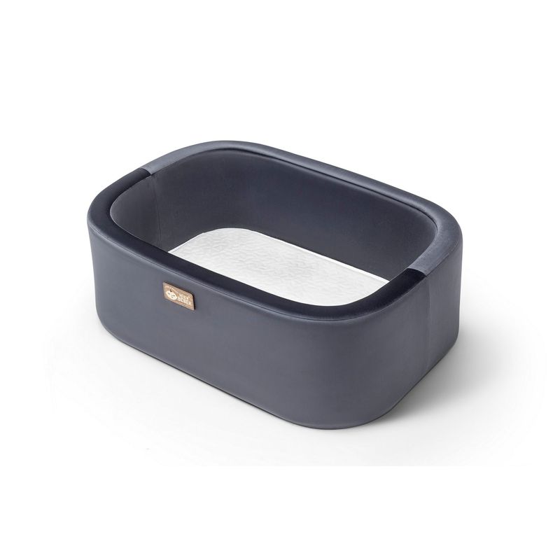 Casa si Gradina - Mobilier - Mobilier copii - Patuturi copii - Patut copii, Hanah Home, lemn de pin, alb-negru, 90x70x58 cm - Infinity.ro