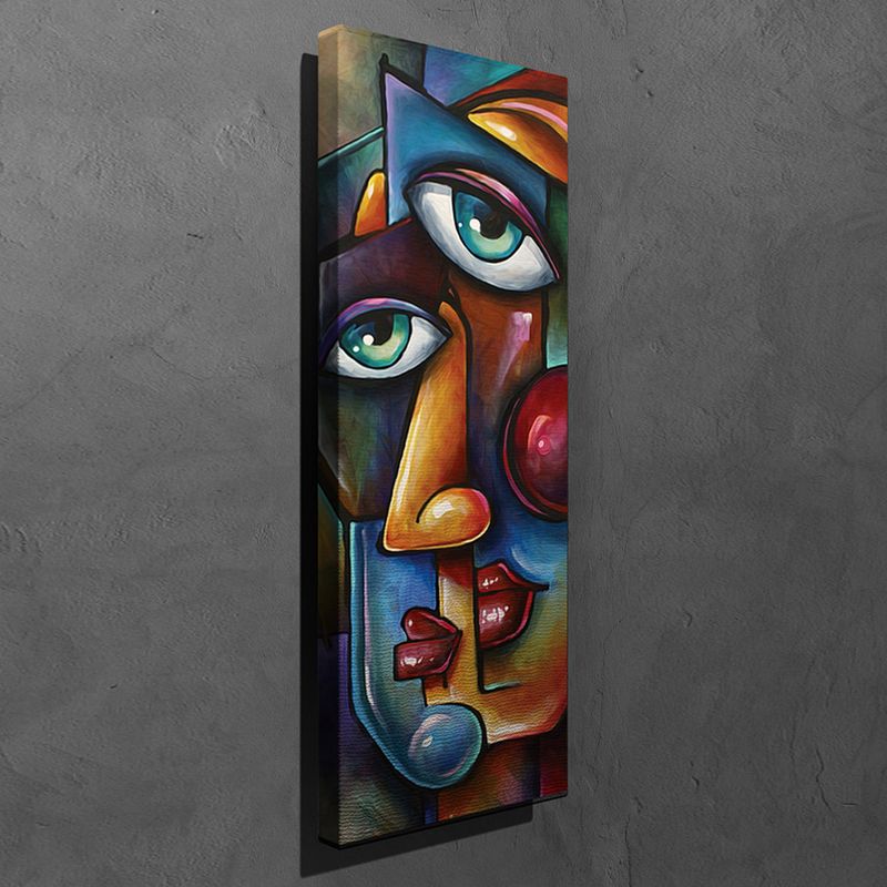Casa si Gradina - Decoratiuni - Tablouri - Tablou decorativ pe panza, Wallxpert, multicolor, 30x80 cm, 100% panza, rama lemn, 762SYM4261 - Infinity.ro