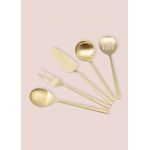 Casa si Gradina - Bucatarie si vesela - Ustensile bucatarie - Seturi ustensile de bucatarie - Set de servire 5 piese, Hermia, otel inoxidabil, auriu - Infinity.ro