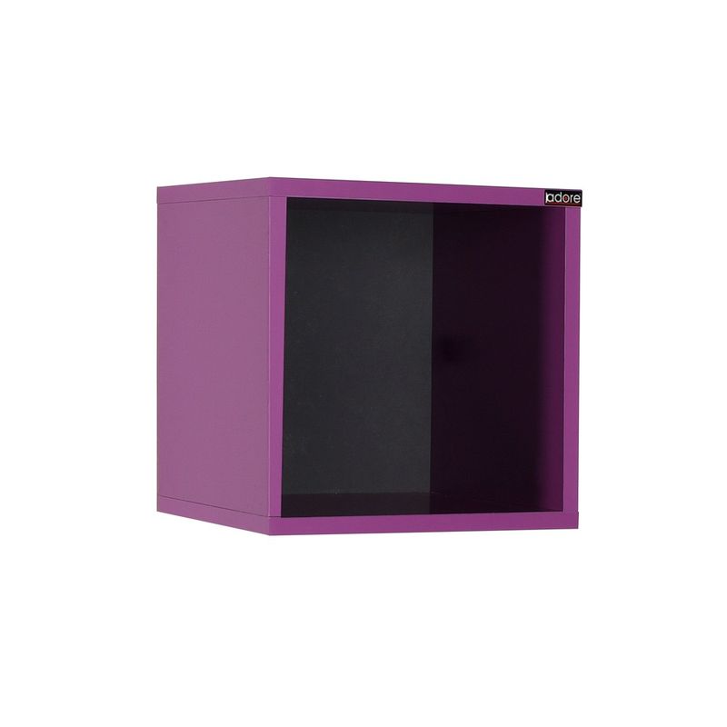 Casa si Gradina - Mobilier - Biblioteci si rafturi - Rafturi - Raft de perete, Hanah Home, pal melaminat, mov, 33x33x19 cm - Infinity.ro