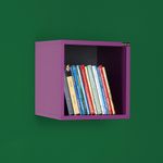 Casa si Gradina - Mobilier - Biblioteci si rafturi - Rafturi - Raft de perete, Hanah Home, pal melaminat, mov, 33x33x19 cm - Infinity.ro