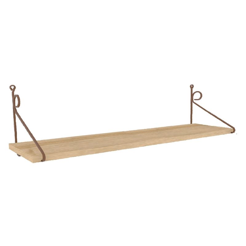 Casa si Gradina - Mobilier - Biblioteci si rafturi - Rafturi - Raft de perete, Hanah Home, pal melaminat, stejar, 72x27x20 cm - Infinity.ro