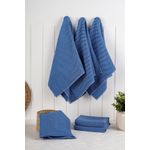 Market - Curatenie si intretinere casa - Produse bucatarie - Lavete si bureti - Set prosoape bucatarie, Hermia, albastru inchis, 43x76 cm, 90% bumbac 10% poliester, 6 bucati - Infinity.ro