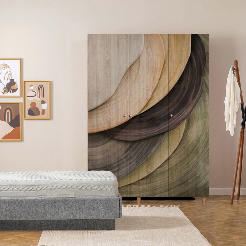 Casa si Gradina - Mobilier - Dulapuri si sifoniere - Sifoniere - Sifonier, Hanah Home, pal melaminat, sonomo, 135x52x192 cm - Infinity.ro