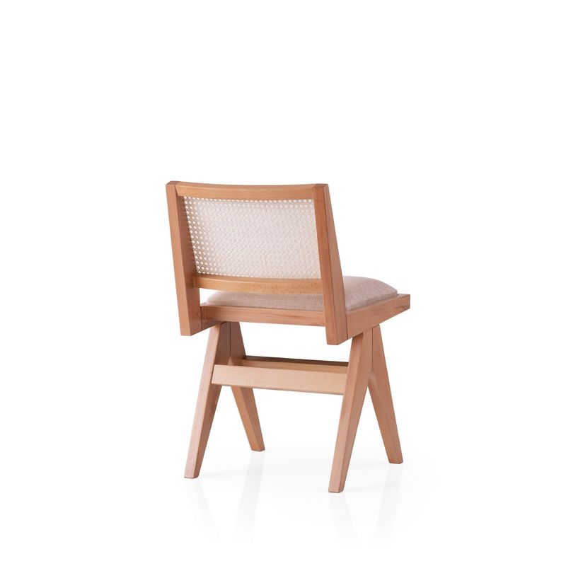 Casa si Gradina - Mobilier - Scaune si fotolii - Scaune - Scaun, Hanah Home, lemn fag, stejar bej, 45x59.5x77 cm - Infinity.ro