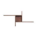 Casa si Gradina - Mobilier - Biblioteci si rafturi - Rafturi - Raft de perete, Hanah Home, pal melaminat, oslo si nuc, 100x50x18 cm - Infinity.ro