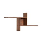 Casa si Gradina - Mobilier - Biblioteci si rafturi - Rafturi - Raft de perete, Hanah Home, pal melaminat, oslo si nuc, 100x50x18 cm - Infinity.ro