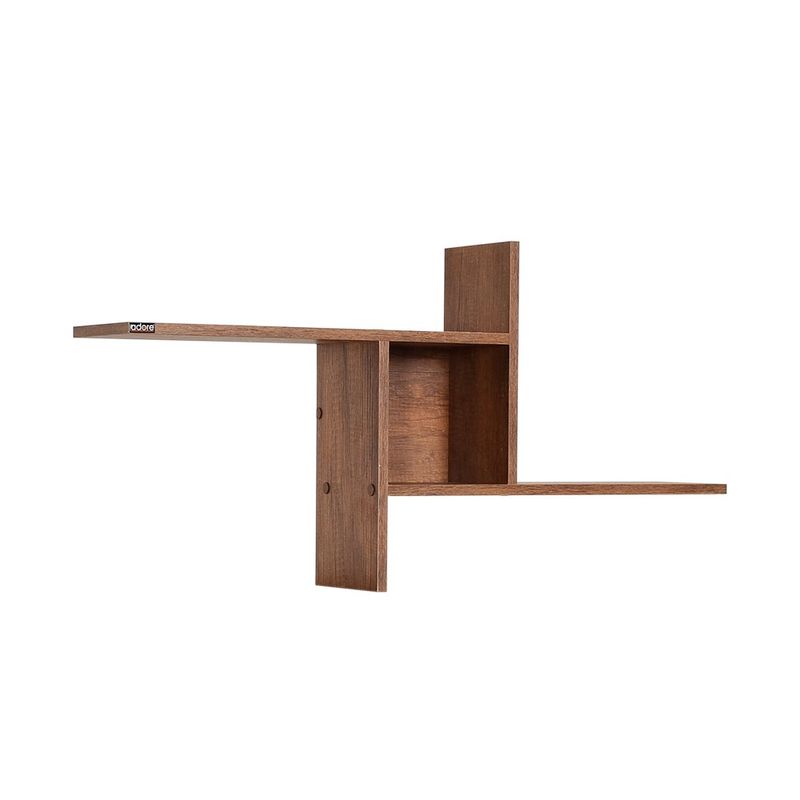 Casa si Gradina - Mobilier - Biblioteci si rafturi - Rafturi - Raft de perete, Hanah Home, pal melaminat, oslo si nuc, 100x50x18 cm - Infinity.ro