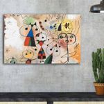 Casa si Gradina - Decoratiuni - Tablouri - Tablou canvas decorativ, Wallxpert, panza piele de caprioara, multicolor, 45x70 cm, rama lemn, 249CVT1431 - Infinity.ro