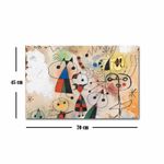 Casa si Gradina - Decoratiuni - Tablouri - Tablou canvas decorativ, Wallxpert, panza piele de caprioara, multicolor, 45x70 cm, rama lemn, 249CVT1431 - Infinity.ro
