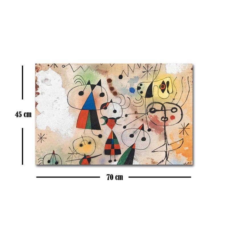 Casa si Gradina - Decoratiuni - Tablouri - Tablou canvas decorativ, Wallxpert, panza piele de caprioara, multicolor, 45x70 cm, rama lemn, 249CVT1431 - Infinity.ro
