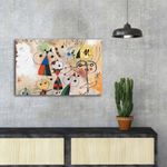 Casa si Gradina - Decoratiuni - Tablouri - Tablou canvas decorativ, Wallxpert, panza piele de caprioara, multicolor, 45x70 cm, rama lemn, 249CVT1431 - Infinity.ro