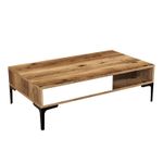 Casa si Gradina - Mobilier - Mese si birouri - Masute de cafea - Masuta de cafea, Hanah Home, pal melaminat, nuc si alb, 105x60x32.6 cm - Infinity.ro