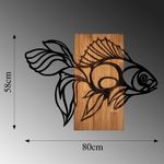 Casa si Gradina - Decoratiuni - Decoratiuni perete - Accesoriu decorativ de perete, Wallxpert, lemn si metal, nuc si negru, 58x80 cm, 899SKL2288 - Infinity.ro