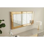 Casa si Gradina - Decoratiuni - Oglinzi - Oglinda, Hanah Home, mdf, bronz si alb, 60x120x2.2 cm - Infinity.ro