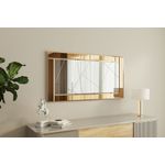 Casa si Gradina - Decoratiuni - Oglinzi - Oglinda, Hanah Home, mdf, bronz si alb, 60x120x2.2 cm - Infinity.ro