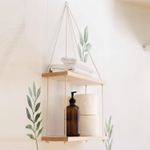 Casa si Gradina - Mobilier - Biblioteci si rafturi - Rafturi - Raft de perete, Hanah Home, lemn de molid, nuc, 40x14x2 cm - Infinity.ro