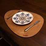 Casa si Gradina - Textile si covoare - Textile bucatarie - Fete de masa - Set covorase de masa, Hermia, lemn, nuc, 33x45 cm, 4 bucati, 790PYN1127 - Infinity.ro