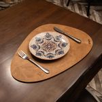Casa si Gradina - Textile si covoare - Textile bucatarie - Fete de masa - Set covorase de masa, Hermia, lemn, nuc, 33x45 cm, 4 bucati, 790PYN1127 - Infinity.ro
