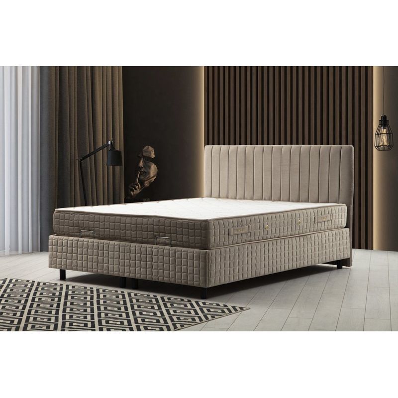 Casa si Gradina - Mobilier - Seturi de mobilier - Seturi dormitor - Set dormitor o persoana, Hanah Home, panou aglomerat melaminat, maro, 120x200 cm - Infinity.ro