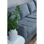Casa si Gradina - Mobilier - Canapele si coltare - Coltare - Coltar, Hanah Home, material textil, gri inchis, 300x230x83x90 cm - Infinity.ro