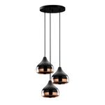 Casa si Gradina - Corpuri si surse de iluminat - Lustre si pendule - Set corpuri de iluminat, Opviq, metal, negru cupru, candelabru, lampa de podea, lampa de perete - Infinity.ro