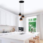 Casa si Gradina - Corpuri si surse de iluminat - Lustre si pendule - Set corpuri de iluminat, Opviq, metal, negru cupru, candelabru, lampa de podea, lampa de perete - Infinity.ro
