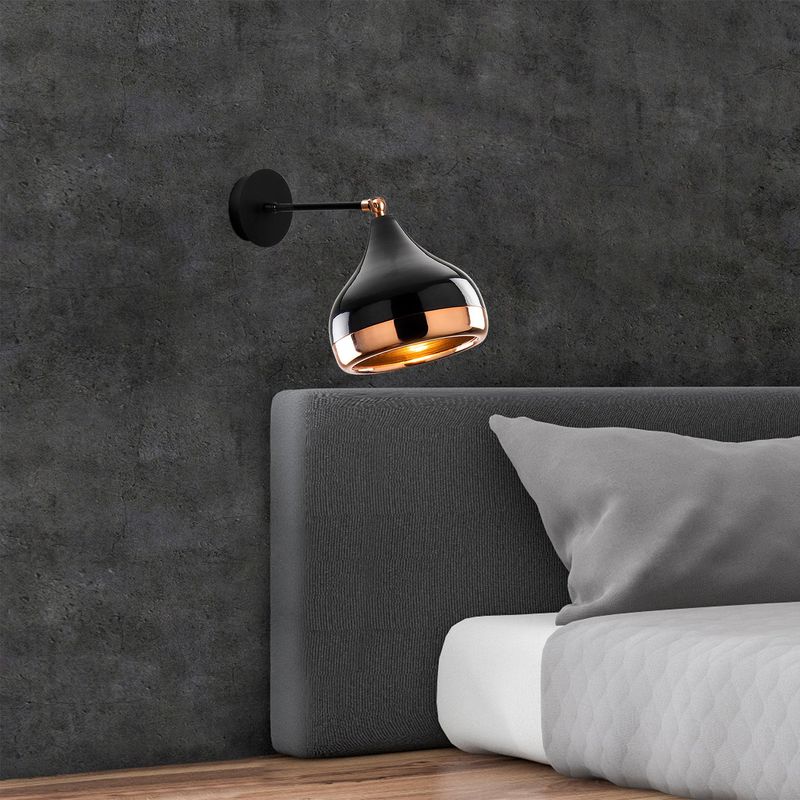 Casa si Gradina - Corpuri si surse de iluminat - Lustre si pendule - Set corpuri de iluminat, Opviq, metal, negru cupru, candelabru, lampa de podea, lampa de perete - Infinity.ro