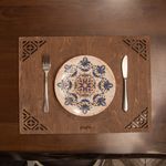 Casa si Gradina - Bucatarie si vesela - Organizare si depozitare bucatarie - Suporturi tacamuri si vase - Set covorase de masa, Hermia, lemn, wenge, 33x45 cm, 4 bucati, 790PYN1108 - Infinity.ro