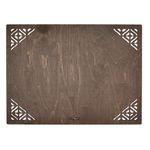 Casa si Gradina - Bucatarie si vesela - Organizare si depozitare bucatarie - Suporturi tacamuri si vase - Set covorase de masa, Hermia, lemn, wenge, 33x45 cm, 4 bucati, 790PYN1108 - Infinity.ro