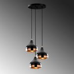 Casa si Gradina - Corpuri si surse de iluminat - Lustre si pendule - Set corpuri de iluminat, Opviq, metal, negru cupru, candelabru, lampa de podea, lampa de perete - Infinity.ro