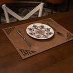 Casa si Gradina - Bucatarie si vesela - Organizare si depozitare bucatarie - Suporturi tacamuri si vase - Set covorase de masa, Hermia, lemn, wenge, 33x45 cm, 4 bucati, 790PYN1108 - Infinity.ro