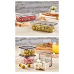 Casa si Gradina - Bucatarie si vesela - Organizare si depozitare bucatarie - Cutii alimentare - Set cutii depozitare, Hermia, plexiglas, antracit, 19x37x6 cm - Infinity.ro