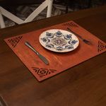 Casa si Gradina - Textile si covoare - Textile bucatarie - Fete de masa - Set covorase masa, Hermia, lemn, rose, 33x45 cm, 6 piese - Infinity.ro