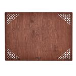 Casa si Gradina - Textile si covoare - Textile bucatarie - Fete de masa - Set covorase masa, Hermia, lemn, rose, 33x45 cm, 6 piese - Infinity.ro