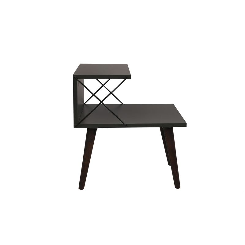 Casa si Gradina - Mobilier - Comode si corpuri - Noptiere - Noptiera, Hanah Home, pal melaminat, antracit, 50x40x55 cm, 854KLN3305 - Infinity.ro