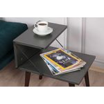 Casa si Gradina - Mobilier - Comode si corpuri - Noptiere - Noptiera, Hanah Home, pal melaminat, antracit, 50x40x55 cm, 854KLN3305 - Infinity.ro