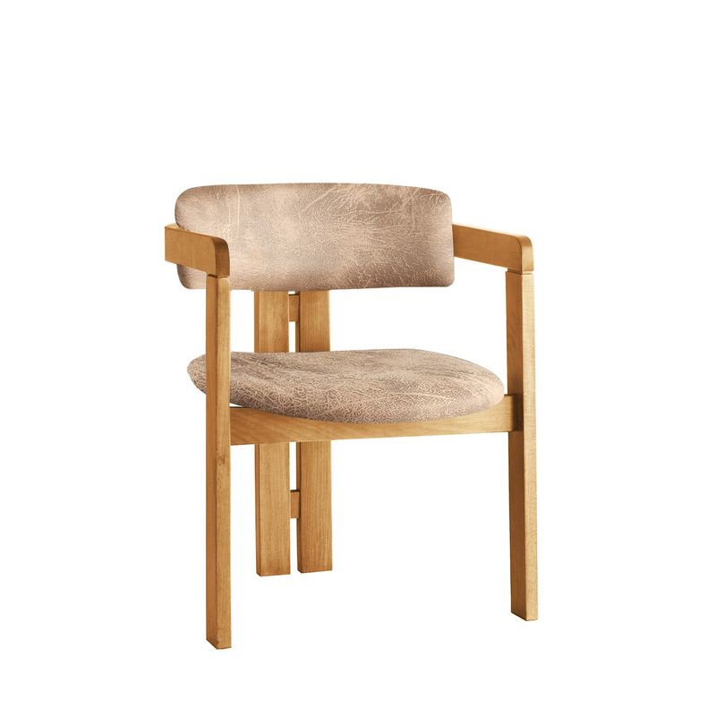 Casa si Gradina - Mobilier - Scaune si fotolii - Fotolii - Fotoliu, Hanah Home, lemn, stejar bej, 58x49x76 cm - Infinity.ro
