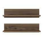 Casa si Gradina - Mobilier - Biblioteci si rafturi - Rafturi - Raft de perete, Hanah Home, panou de particule acoperit cu melamina, nuc, 60x15x13 cm - Infinity.ro