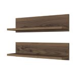 Casa si Gradina - Mobilier - Biblioteci si rafturi - Rafturi - Raft de perete, Hanah Home, panou de particule acoperit cu melamina, nuc, 60x15x13 cm - Infinity.ro