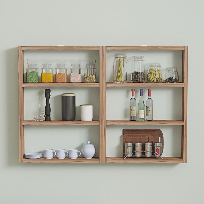 Casa si Gradina - Mobilier - Biblioteci si rafturi - Rafturi - Raft de perete, Hanah Home, pal melaminat, pin atlantic, 84.6x60x9 cm - Infinity.ro