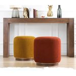 Casa si Gradina - Mobilier - Scaune si fotolii - Tabureti - Puf, Atelier Del Sofa, 100% bumbac, rosu tigla, 45x45x47 cm - Infinity.ro