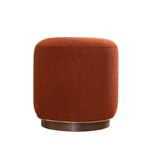 Casa si Gradina - Mobilier - Scaune si fotolii - Tabureti - Puf, Atelier Del Sofa, 100% bumbac, rosu tigla, 45x45x47 cm - Infinity.ro