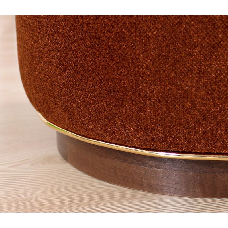 Casa si Gradina - Mobilier - Scaune si fotolii - Tabureti - Puf, Atelier Del Sofa, 100% bumbac, rosu tigla, 45x45x47 cm - Infinity.ro